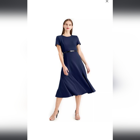 Calvin Klein Navy Blue Dress - Picture 3 of 3